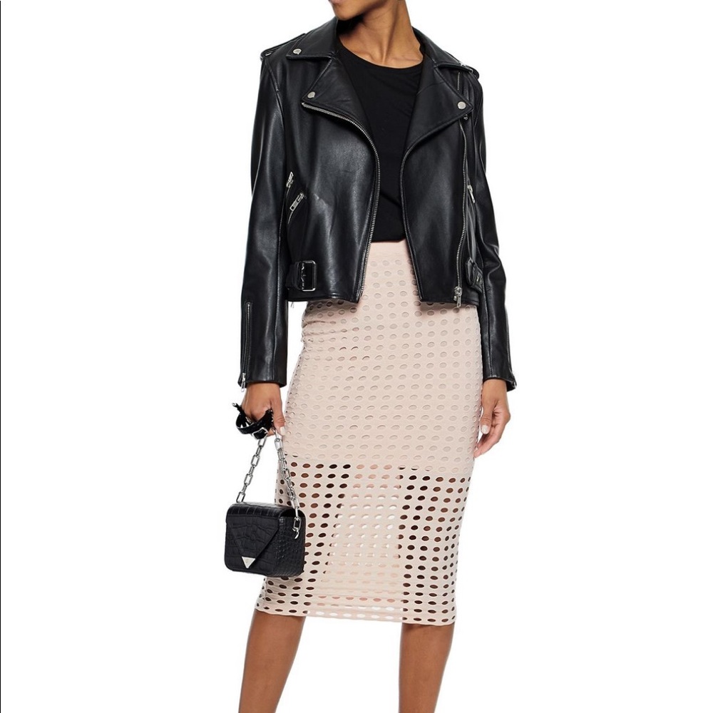 ALEXANDERWANG.T Laser-cut stretch-jersey skirt